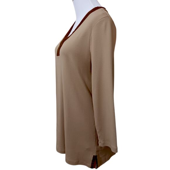 VINTAGE RALPH LAUREN Pullover Tunic Top Shirt LG Retro Preppy Country Western - Picture 2 of 10